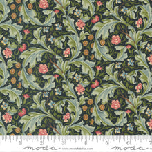 Load image into Gallery viewer, Morris Meadow - Liecester Small Leaf - Damask Black