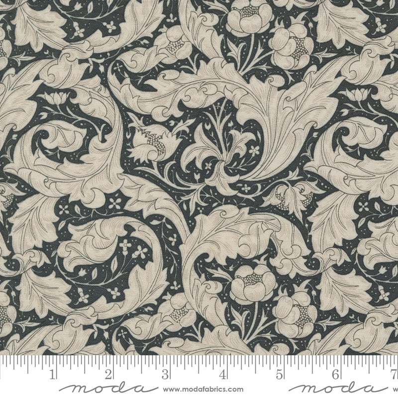 Ebony Suite - Porcelain Button Floral Leaves