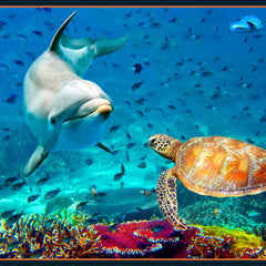 Marine Marvels Dolphin & Turtle Panel