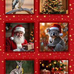 Santa in Oz - Christmas Panel