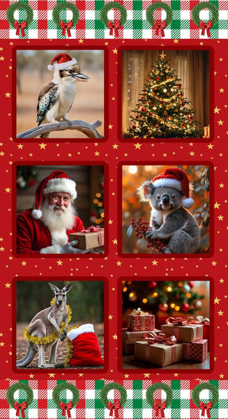 Santa in Oz - Christmas Panel