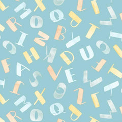 Bunny Love - Alphabet Toss on Teal