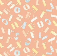 Load image into Gallery viewer, Bunny Love - Alphabet Toss on Apricot