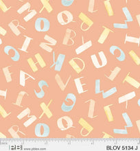 Load image into Gallery viewer, Bunny Love - Alphabet Toss on Apricot