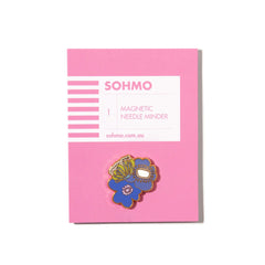 SOHMO Magnetic Needle Minder - Blooms in Blue