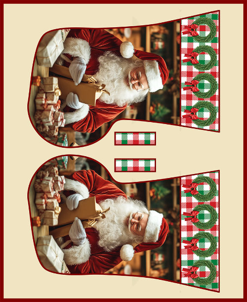 Santa's Presents Stocking Panel