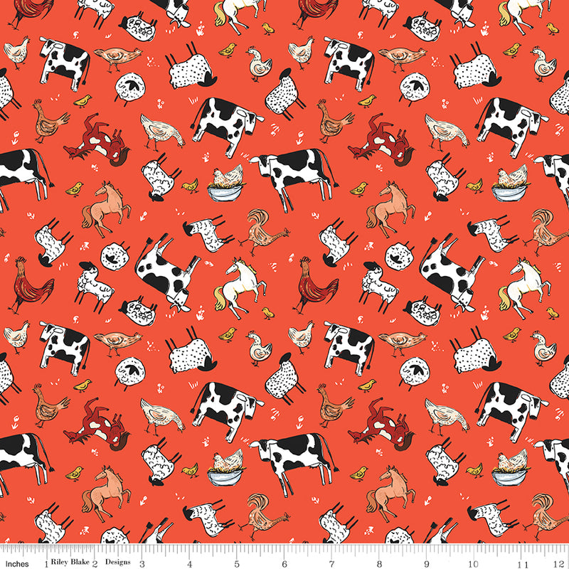 Farm Livin' - Animal Toss Red