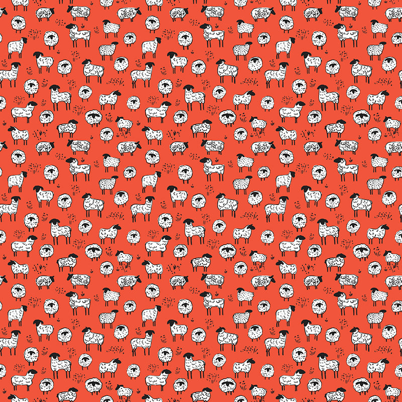 Farm Livin' - Sheep Red