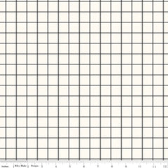 Midnight Meadow - Grid Cream