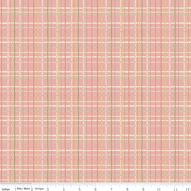 Love Me More - Plaid in Coral