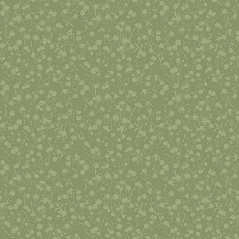 Love Me More - Tiny Floral in Green