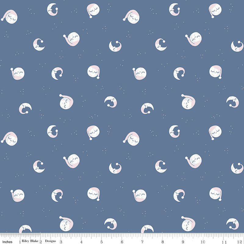 Twinkle Little Star Goodnight Moon - Denim