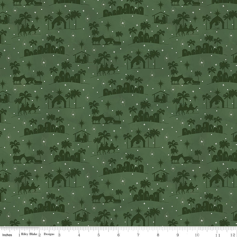 Come Let Us Adore Him - Silhouettes Green