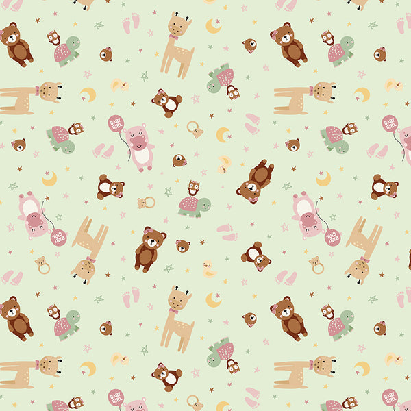 Baby Girl - Animals Mint