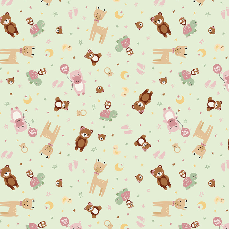 Baby Girl - Animals Mint