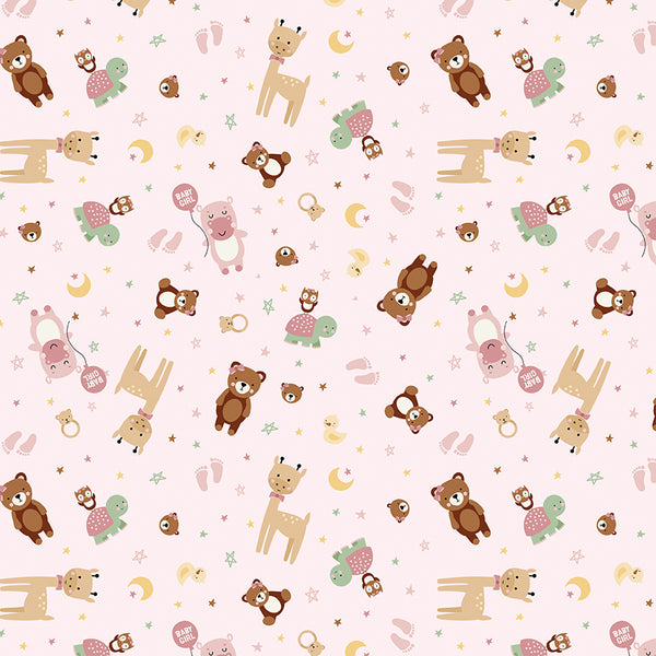 Baby Girl - Animals Pink