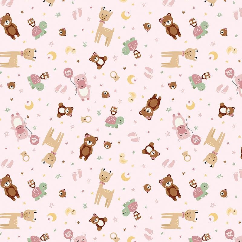 Baby Girl - Animals Pink