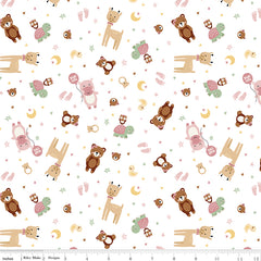 Baby Girl - Animals White