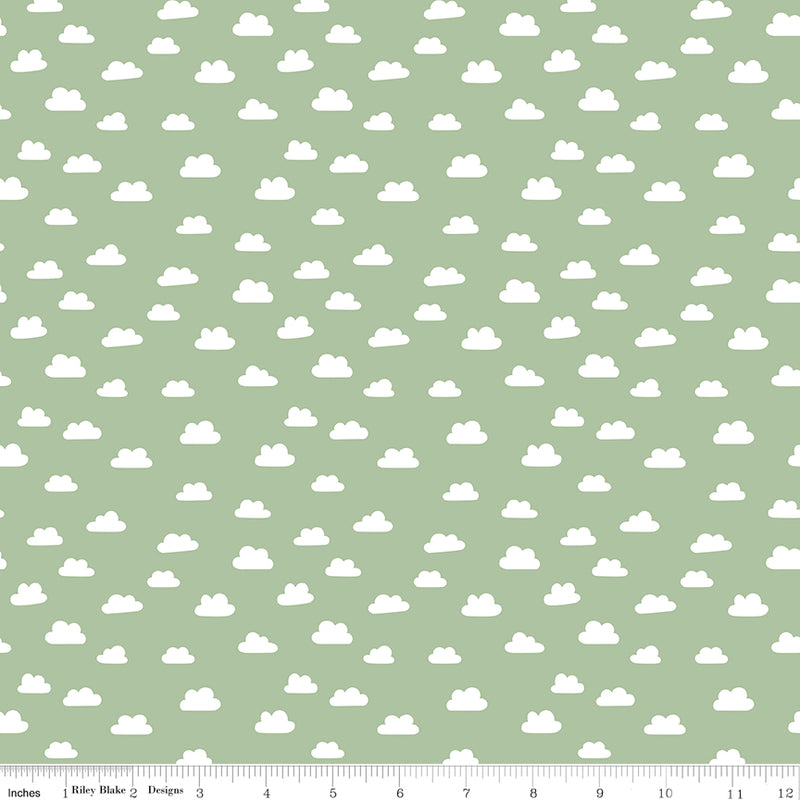 Baby Girl - Clouds Green