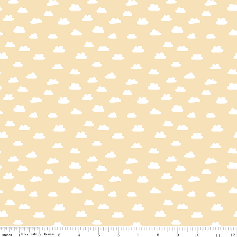 Baby Girl - Clouds Yellow