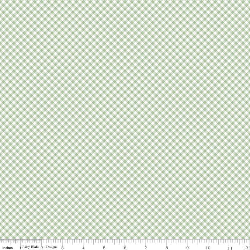 Baby Girl - Gingham Green