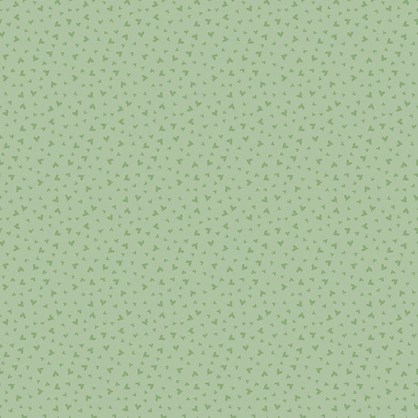 Baby Girl - Hearts Green