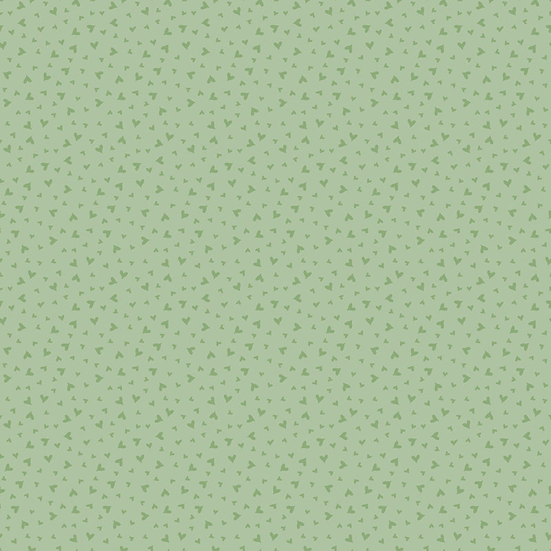 Baby Girl - Hearts Green