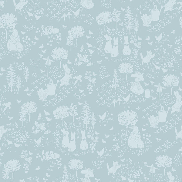 Peter Rabbit & Benjamin Bunny - Garden Blue