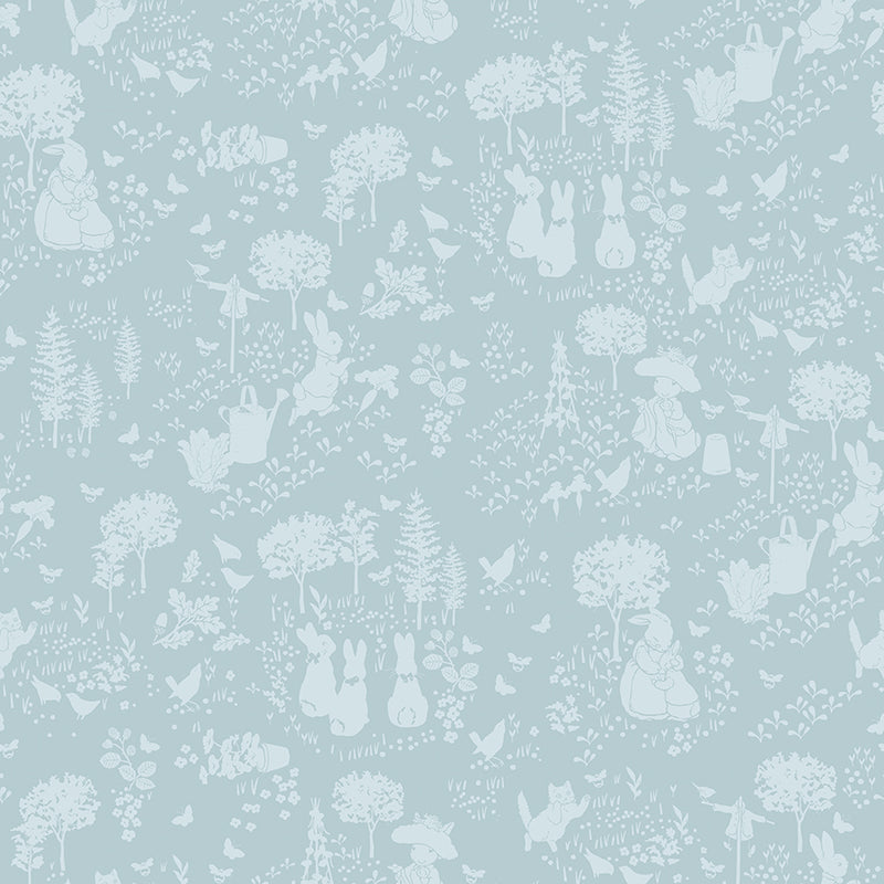 Peter Rabbit & Benjamin Bunny - Garden Blue