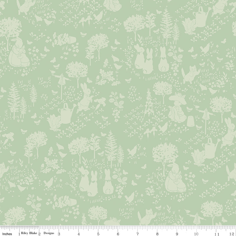 Peter Rabbit & Benjamin Bunny - Garden Green