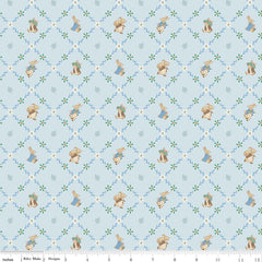 Peter Rabbit & Benjamin Bunny - Lattice Blue