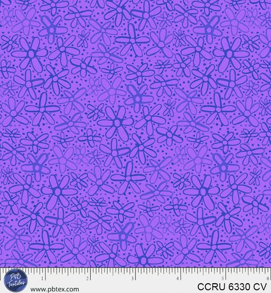 Color Crush - Doodle Flowers Lavender