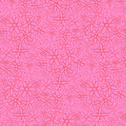 Color Crush - Doodle Flowers Pink