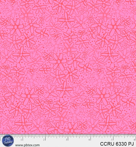 Color Crush - Doodle Flowers Pink