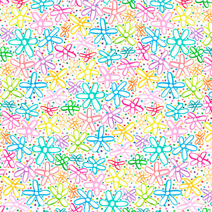 Color Crush - Doodle Flowers Multi