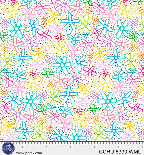 Color Crush - Doodle Flowers Multi