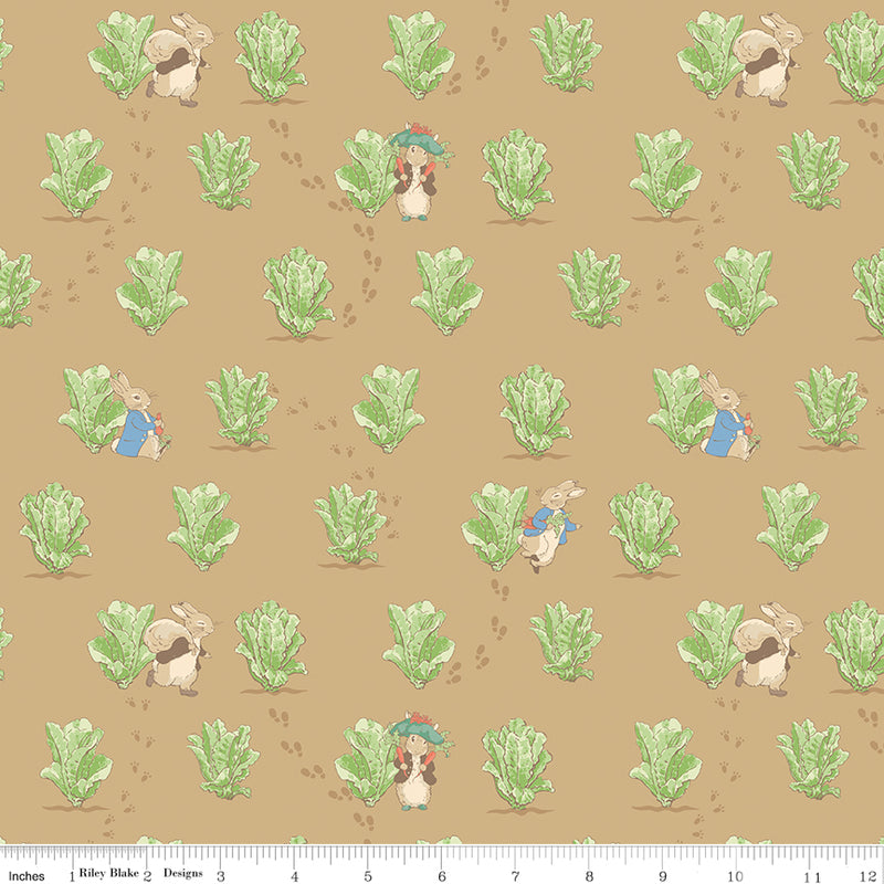Peter Rabbit & Benjamin Bunny - Lettuce Patch Tan