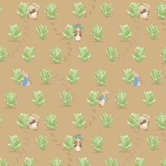 Peter Rabbit & Benjamin Bunny - Lettuce Patch Tan