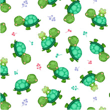 Load image into Gallery viewer, Jungle Paradise - Turtle and Frog - White
