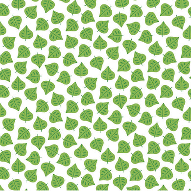 Jungle Paradise - Leaf Foliage - White