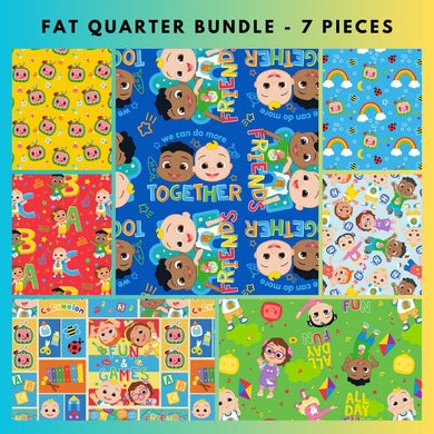 CoComelon Fat Quarter Bundle - 7 pieces