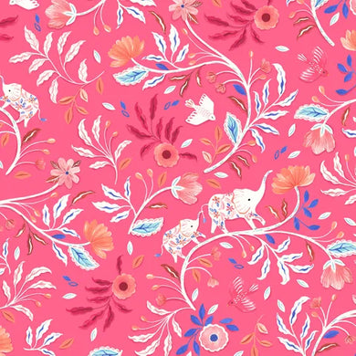 Cloud Forest - Whimsical Wildlife in Pink