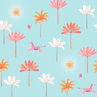 Cloud Forest - Zebras and Palms