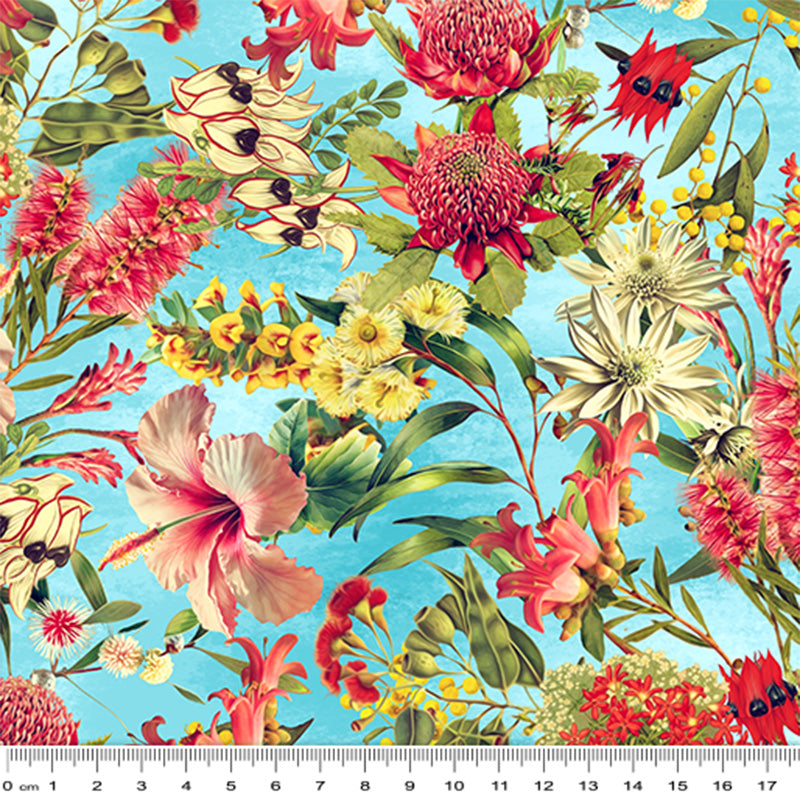 Aussie Florals Blue