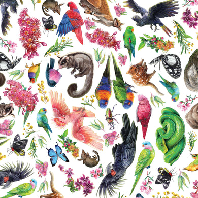 Carlie Edwards Collection - Animals on White