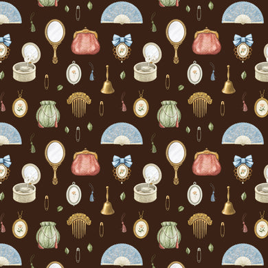 Storybook - Allover on Dark Brown - DV6026