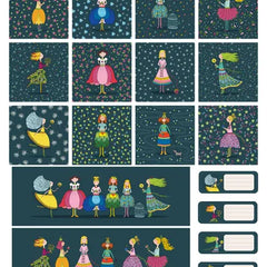 Fairytale Fairies Panel - Dark