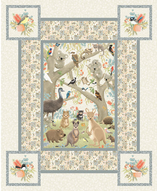 Jen Digital Art Cot Panel - Animal Scene