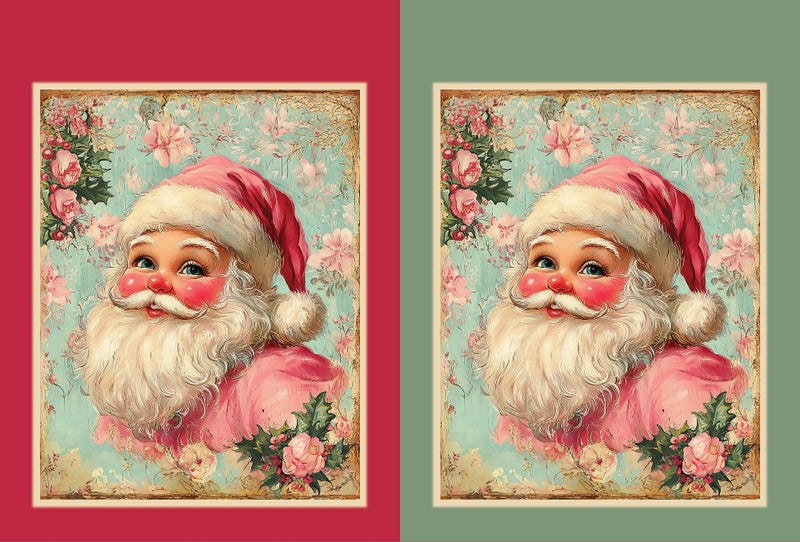 Santa's Symphony - Vintage Santa Sack
