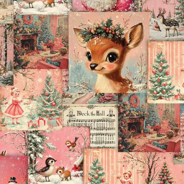 Santa's Symphony - Vintage Christmas Postcard